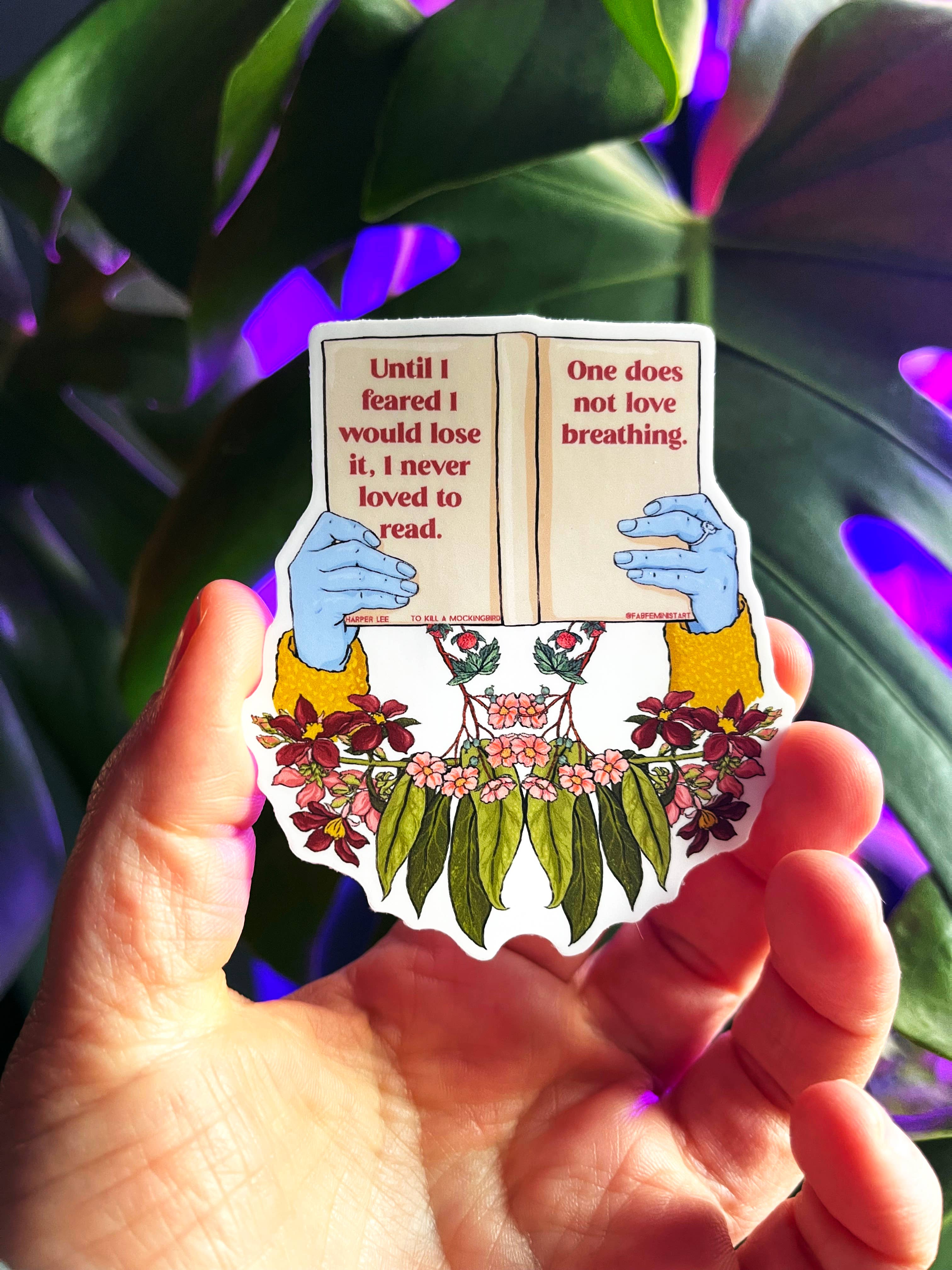 Fabulously Feminist - Wholesale Sticker - Love To Read, To Kill A Mockingbird: Feminist Sticker6