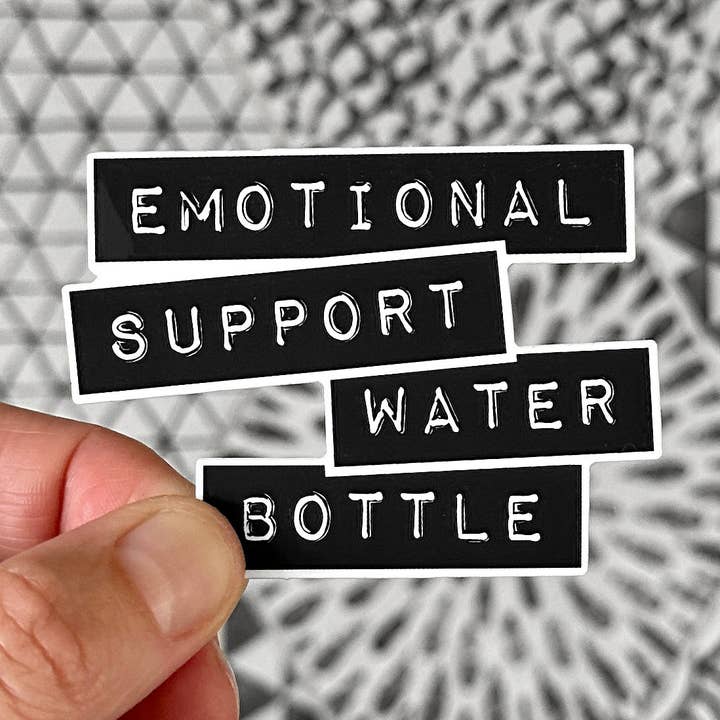 KP General Store - Wholesale Sticker - Emotional Support Water Bottle Sticker0