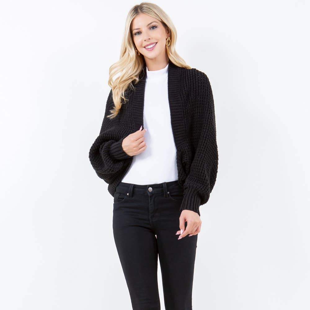 Sensibling Corp. – Engroshandel Cardigan - Dame – Hyggelig åben front strik sjal7