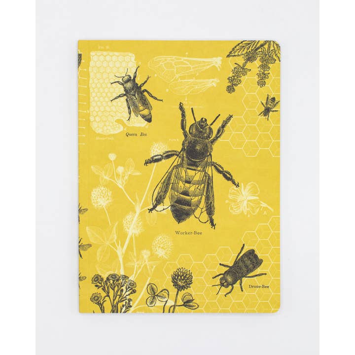 Cognitive Surplus - Vente Cahiers - Carnet à couverture souple avec lignes Abeilles (Lot de 6)