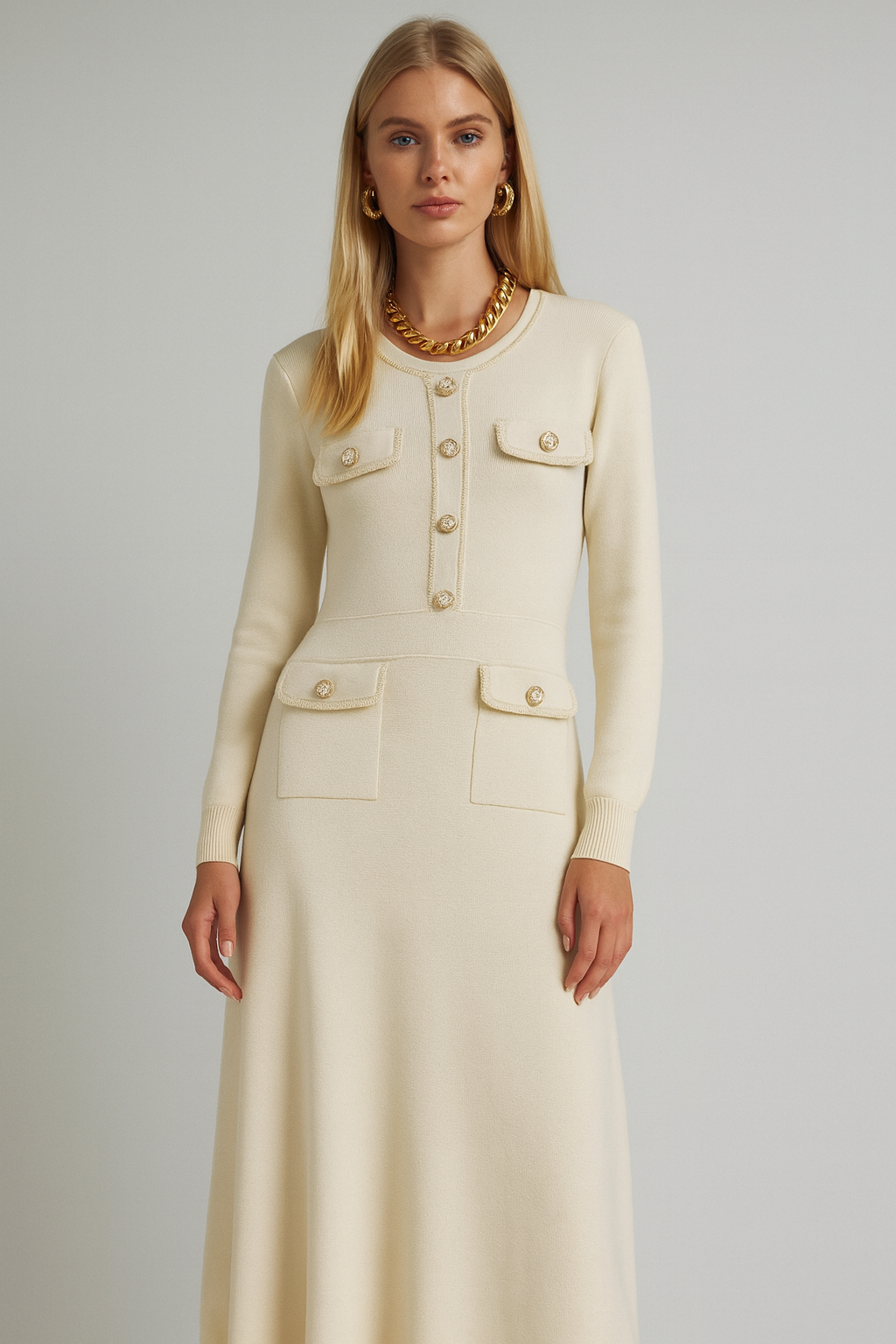 Frime - Wholesale Dress - Women's - Tailored effect dress - 26386