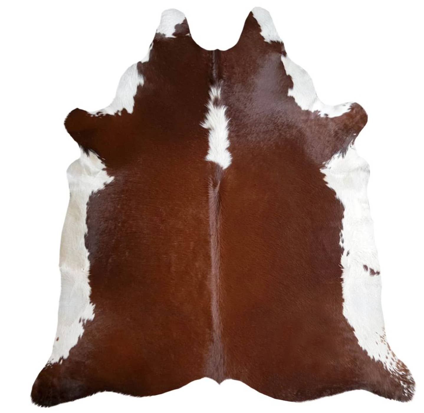 home mart goods – Engroshandel Løst tæppe – 6x7 Fødder Brun & Hvid Mave Hereford Koskind Område Tæppe6