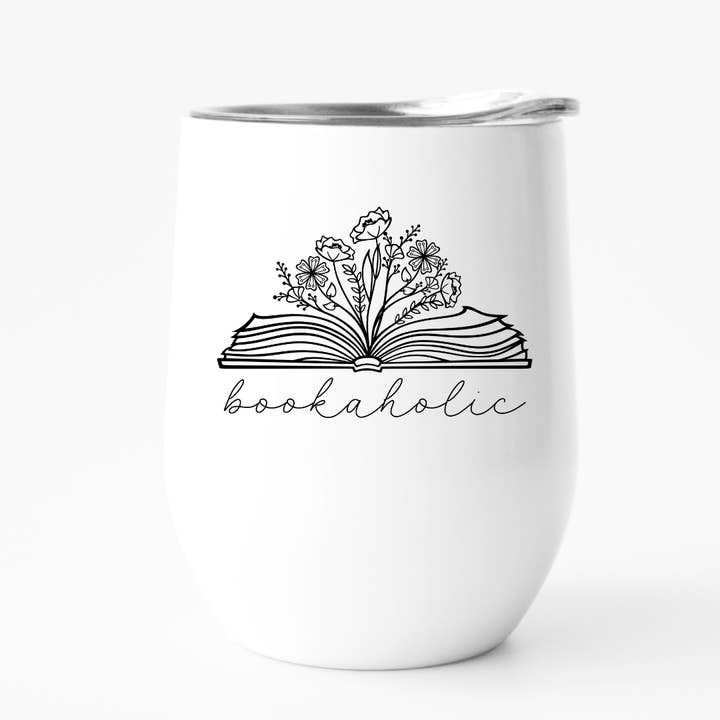 Bookaholic isolerad vinmugg, bokälskare för wholesale av Fbombs & Booze
