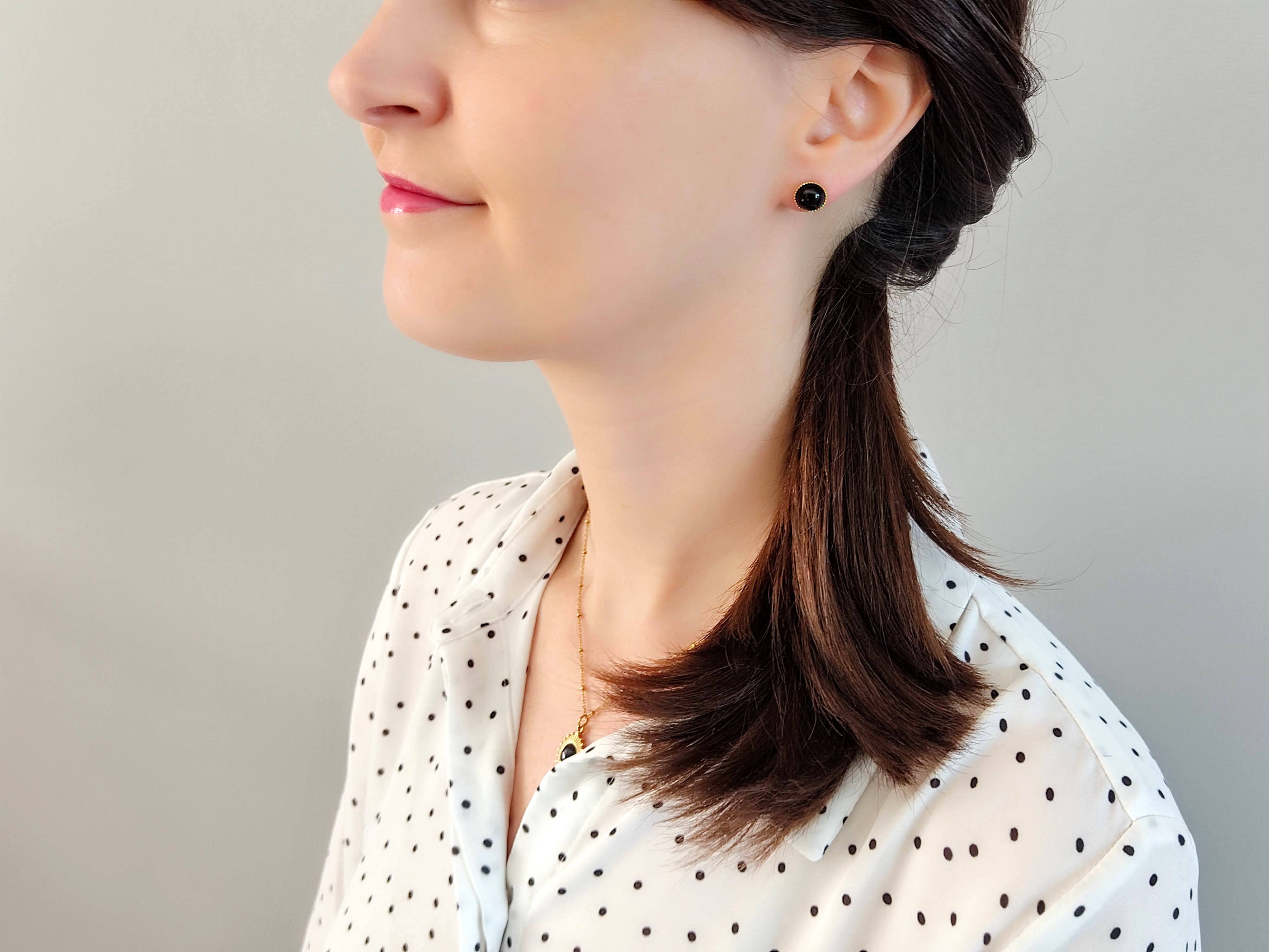 Sophie Bijoux – Großhandel Ohrstecker – The Adventurer 3-in-1 Ohrringe mit schwarzer Achat-Stein5