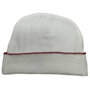 Zsa Zsa & LoLLi Monogram Blanks - Wholesale Newborn/Knit Hat - Baby - Picot Trim / Hat Baby Gift, Hospital, Embroidery, Monogram