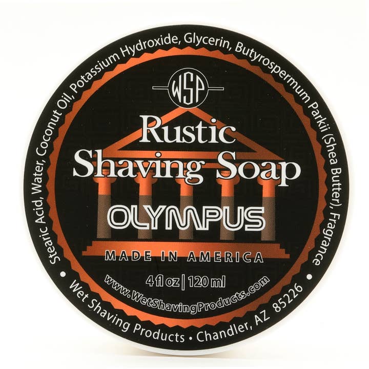 Rustic Shaving Soap - OlympusRustic Shaving Soap - Barbershop - 4 Fl oz for wholesale by Wet Shaving Products