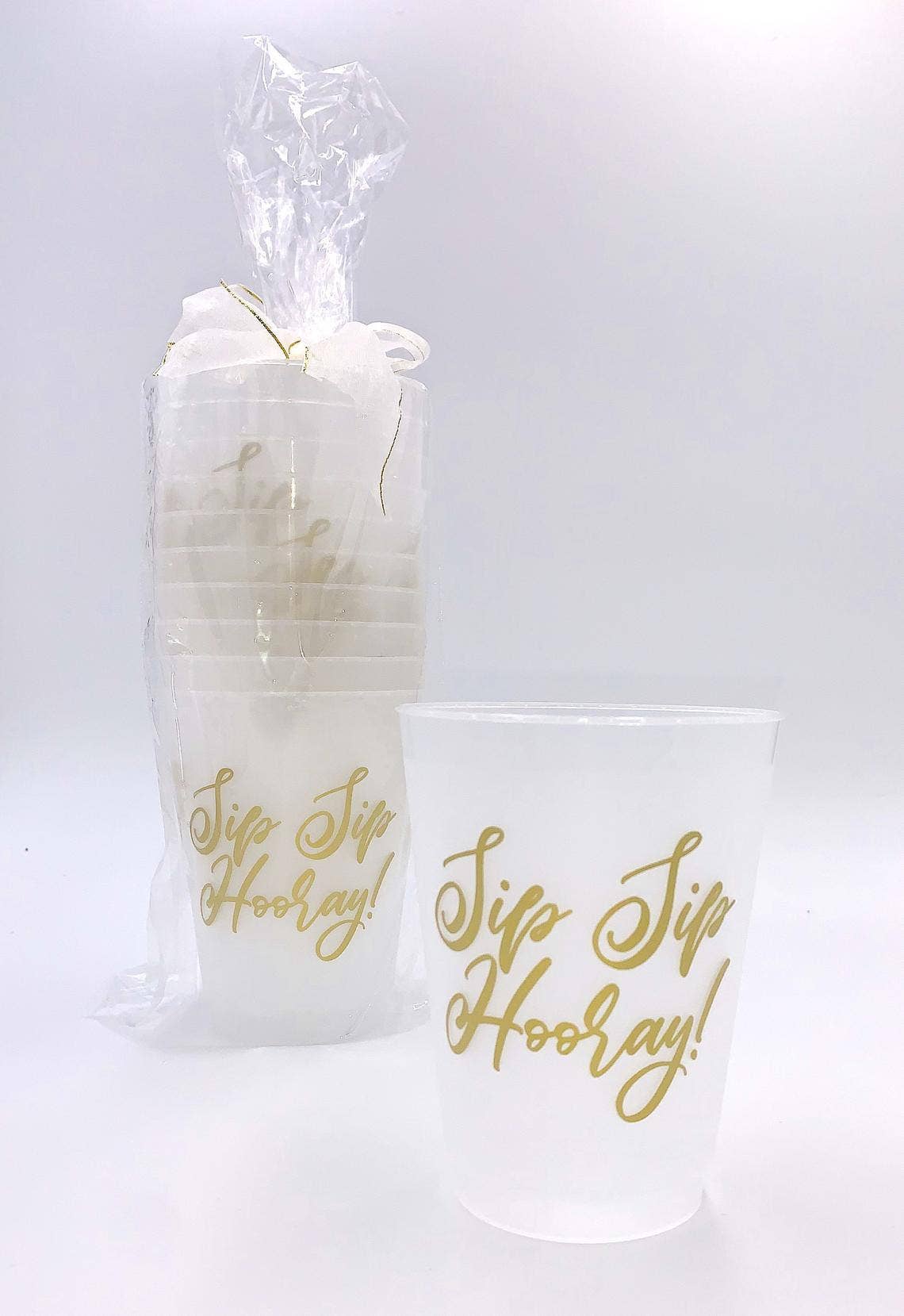 Sip Hip Hooray - Wholesale Disposable Cup - Sip Sip Hooray Frosted Cups2