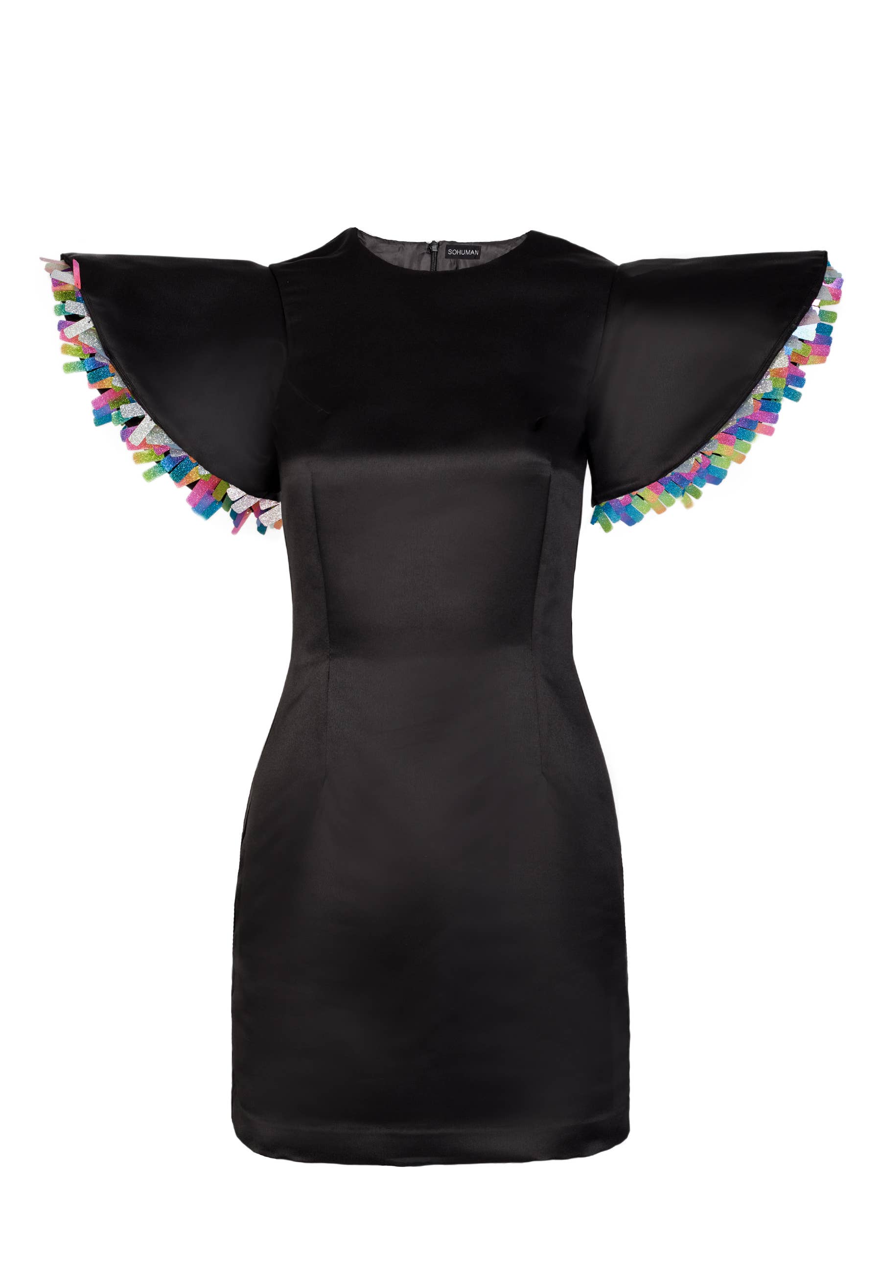 SOHUMAN - Wholesale Dress - Women's - JENNA BLACK MINI PARTY DRESS0