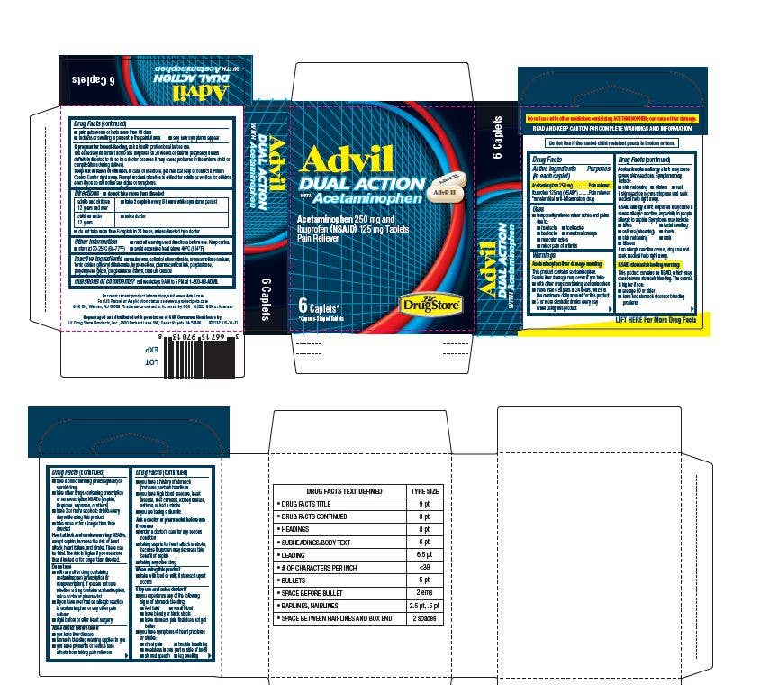 Shop The King - Wholesale Oral Supplement/Vitamin - L Drug Advil Dual Action 6pill 6 Per Box1