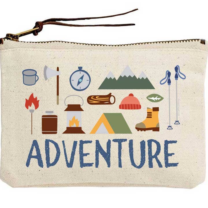 Adventure Icons etui van canvas voor wholesale door Potluck Press