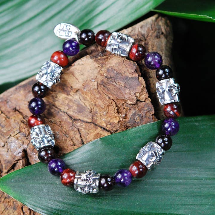 Pulseira Prata Contas E Tubos Lírio por atacado de ElfCraft