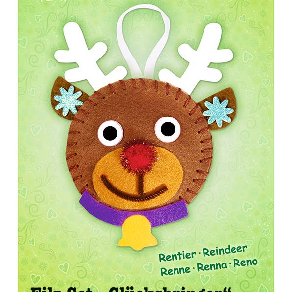 URSUS® / Buntpapierfabrik Ludwig Bähr GmbH & Co. KG - Wholesale DIY Craft Kit - Kids - Felt Set "Lucky Charm Reindeer"