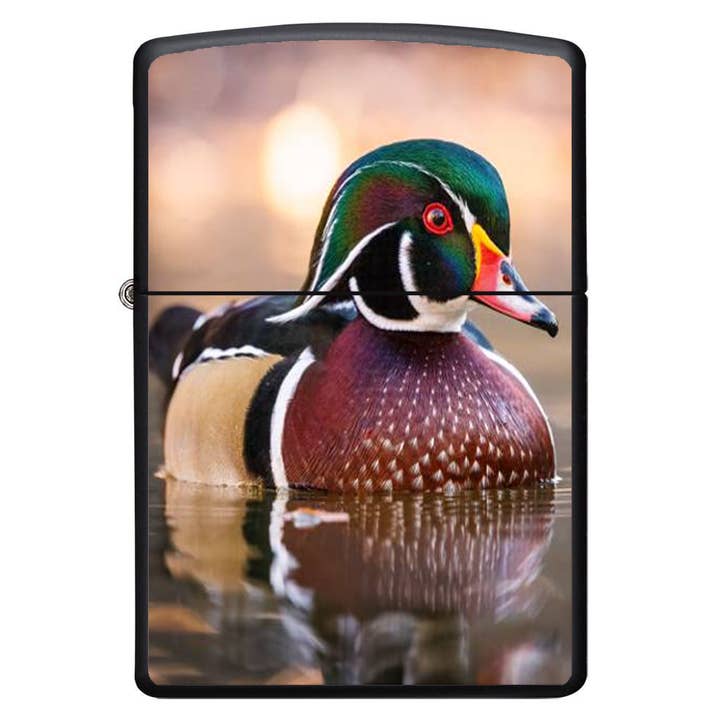 Wood Duck Refillable Flip Lighter for wholesale by ThatsRad