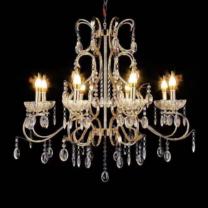 LA EVENT DECOR SUPPLY - Wholesale Chandelier/Hanging Light - Elegant 8-Light Crystal Chandelier