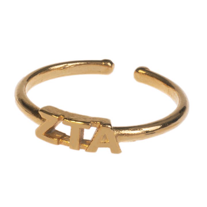 Zeta Tau Alpha grekisk Brevring - Justerbar för wholesale av Shawn Paul