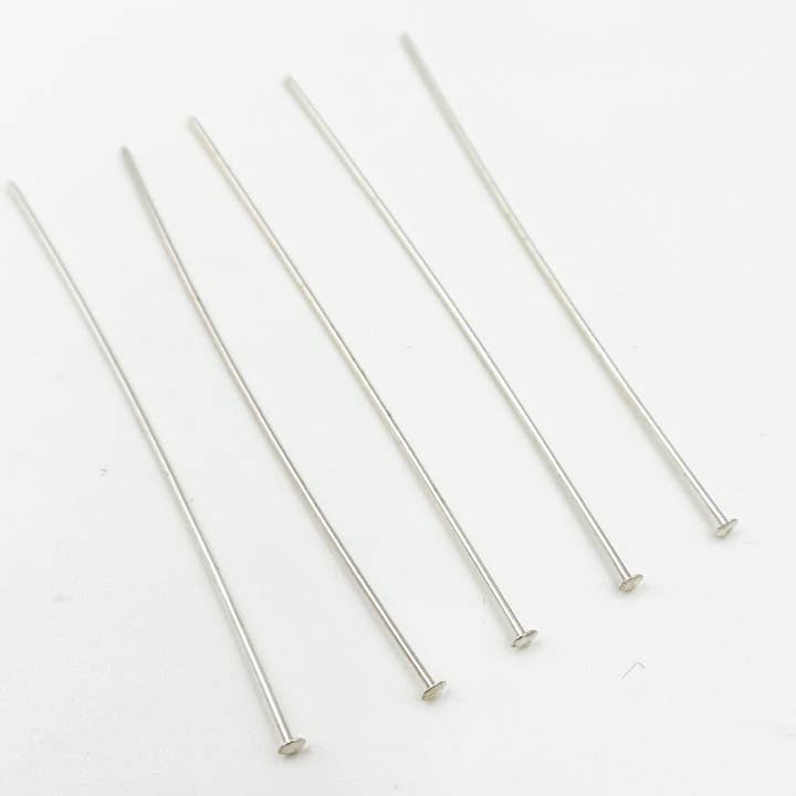 725D2.00. 22 Gauge Sterling Silver Flat 2 Inch Headpin for wholesale by Jewels & Chains
