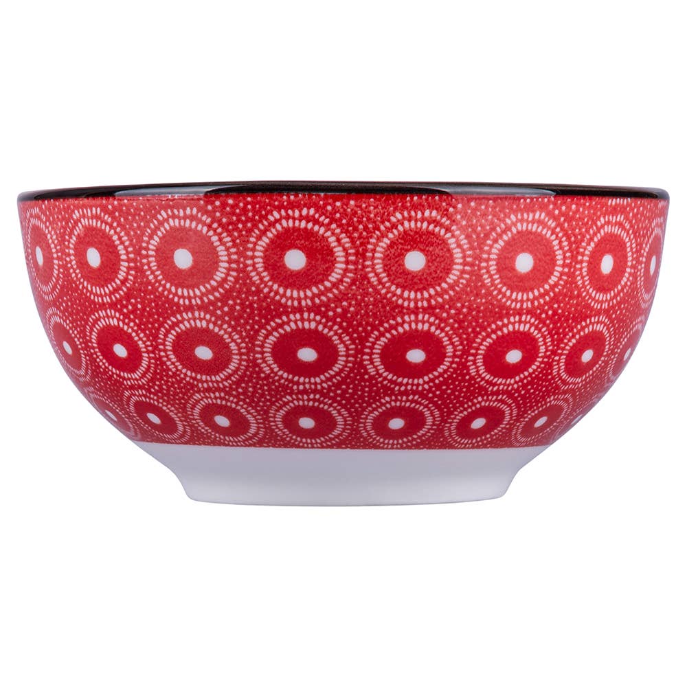 VdE Tivoli 1996 – wholesale Decorative plate/dish/bowl – CONFUSION RED MEDIUM BOWL 680ML 3ASS.1