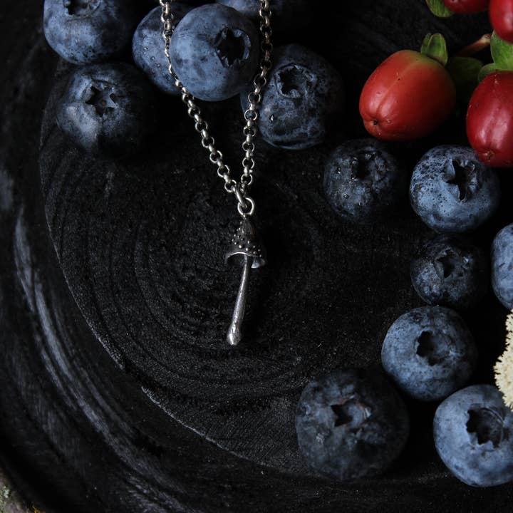 Pilz-Anhänger aus Sterlingsilber für den Großhandel von Natt Jewellery