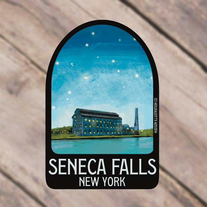 Seneca Falls New York Sticker/Magnet/Print/Postcard for wholesale by About Town Co