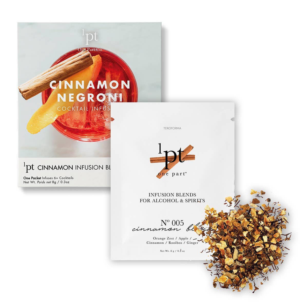 One Part Co. - Wholesale Cocktail Mix/Syrup - 1pt Cinnamon Negroni Cocktail Pack1