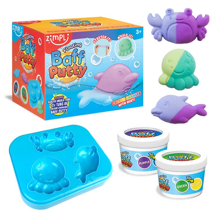 Zimpli Floating Baff Putty, stretch, schimmel, kleurveranderend! voor wholesale door Zimpli Kids
