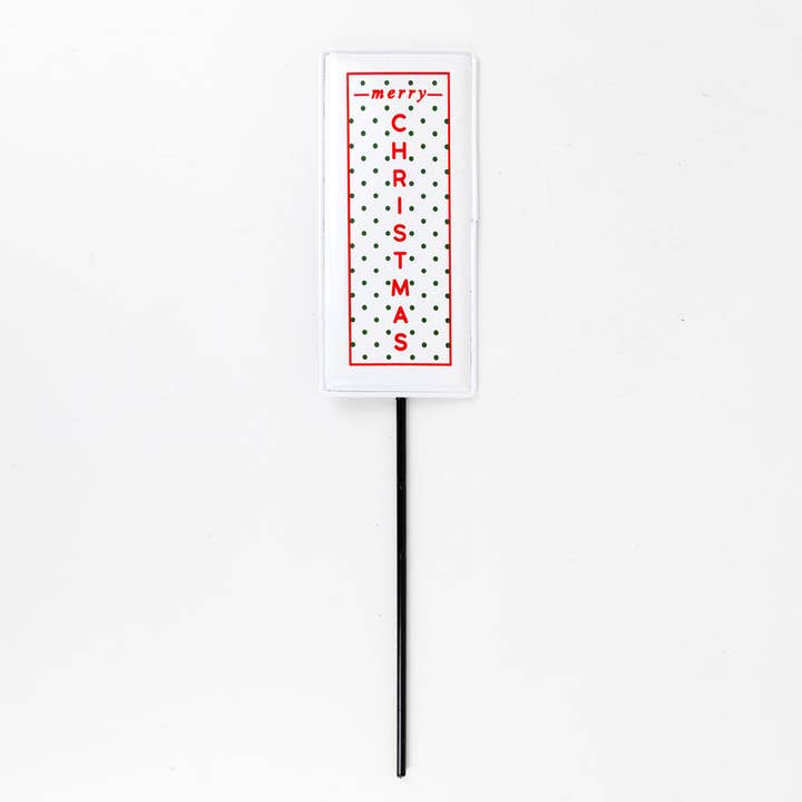 70919 - 2.75x6 metal stake (MRY CHRSTMS) CHRISTMAS Decor for wholesale by Devanie At Home (Formerly Adams & Co.)