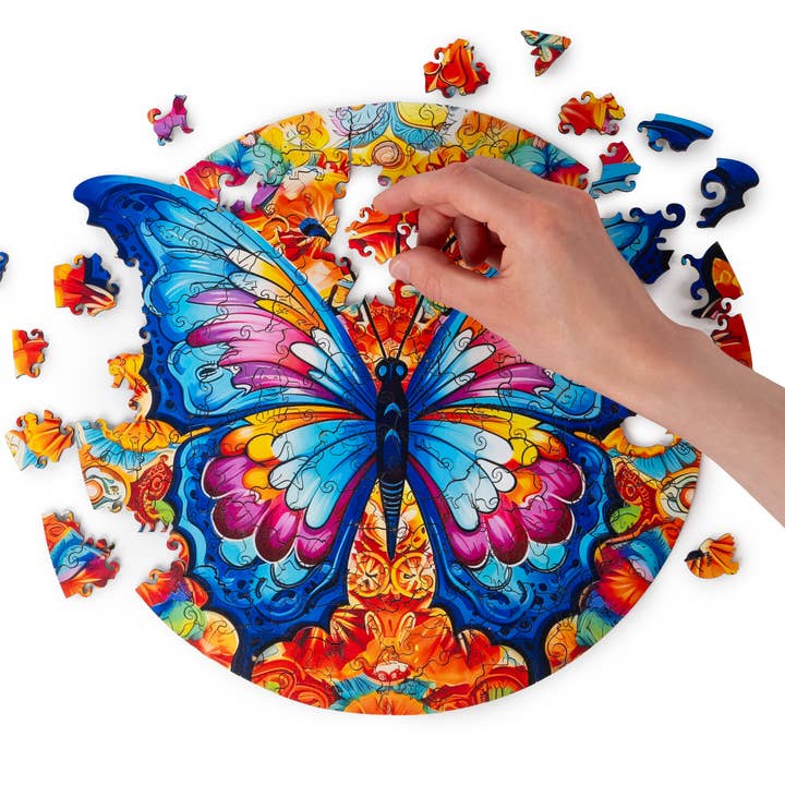 Wooden Butterfly Puzzle for wholesale by Recent Toys