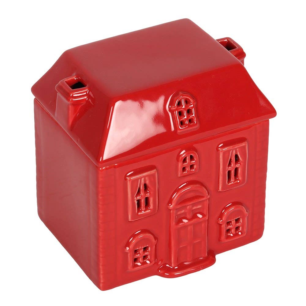 Something Different Wholesale - Wholesale Oil Warmer - Red Christmas House Oil Burner2