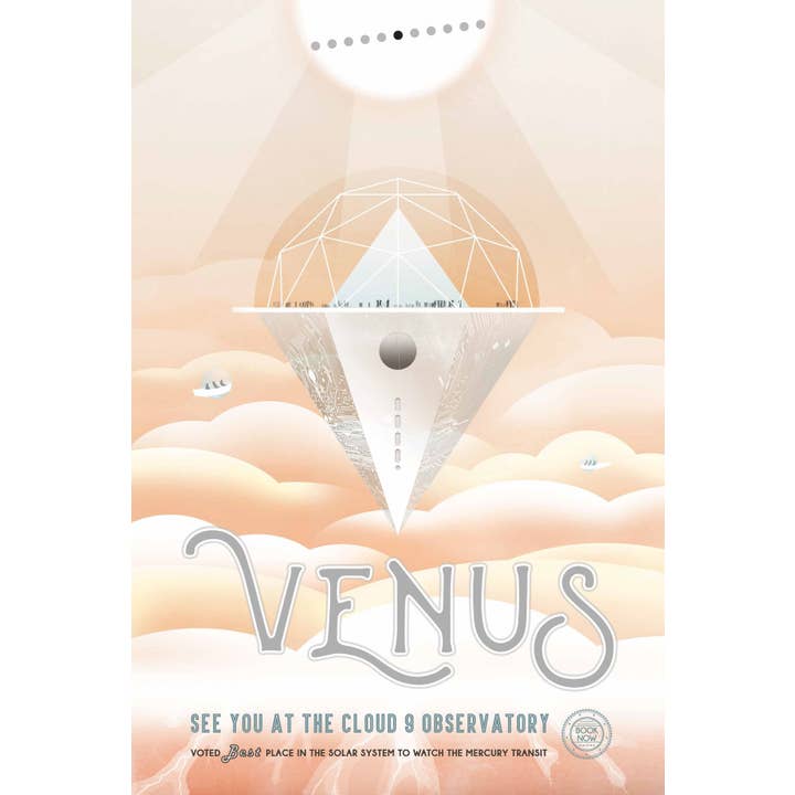 NASA Visions of the Future Wood Magnet: Venus for wholesale by LaserMach