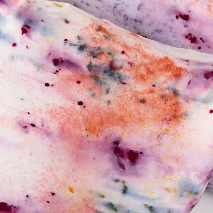 DYE KWEEN - Wholesale Bedding Pillowcase/Sham - Abstract Botanically Dyed Silk Pillowcase7