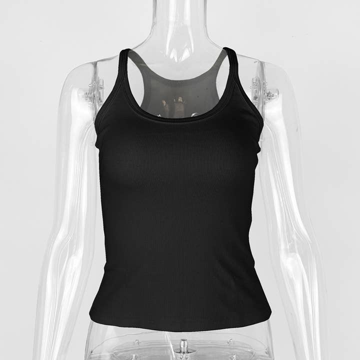 HIDDENBRAND - Wholesale Tank Top - Women's - Ribbed Cami Cotton Tank Top