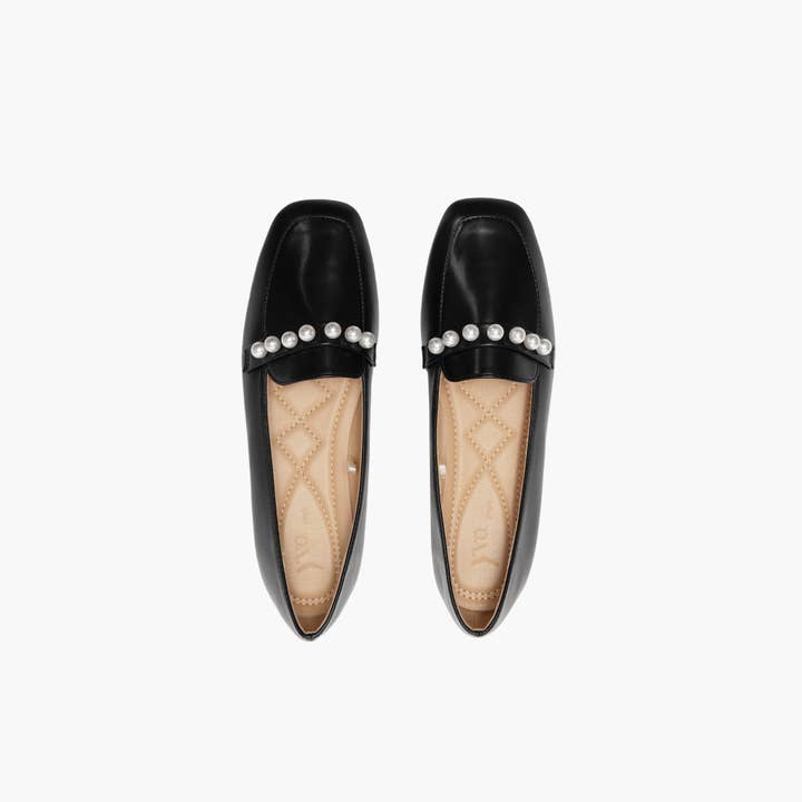 Like Dreams - Venta al por mayor Mocasines - Mujer - Mocasines de Mujer a la Moda de PU con Perlas para Caminar Todo el Año2