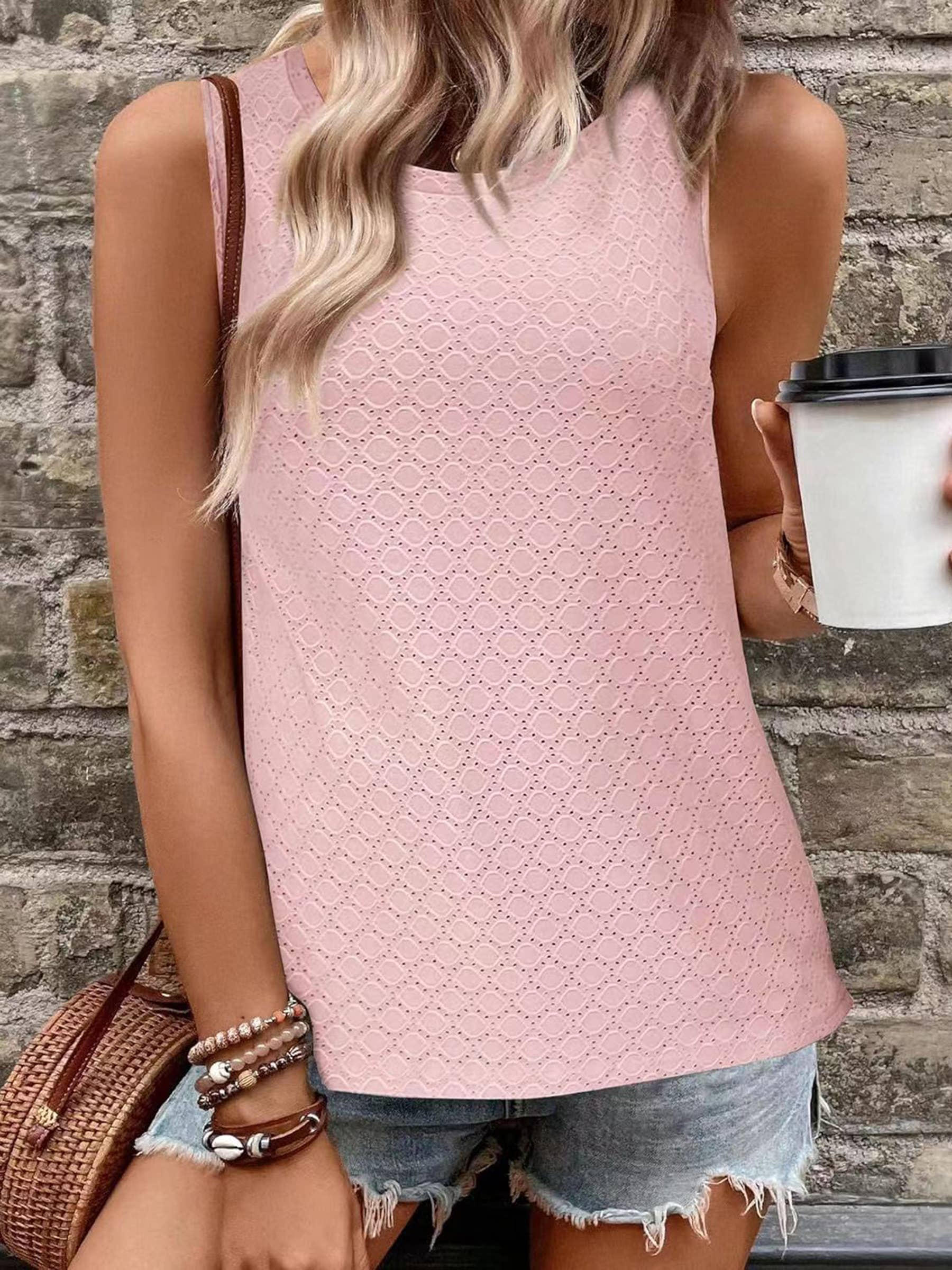 Wholesalesir - Wholesale Tank Top - Women's - Round Neck Vest T-shirt Top2