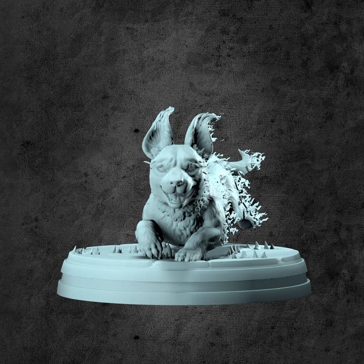 Sparky (Cachorrinho Pisca) Miniatura para RPGs de Mesa por atacado de Kraken Dice