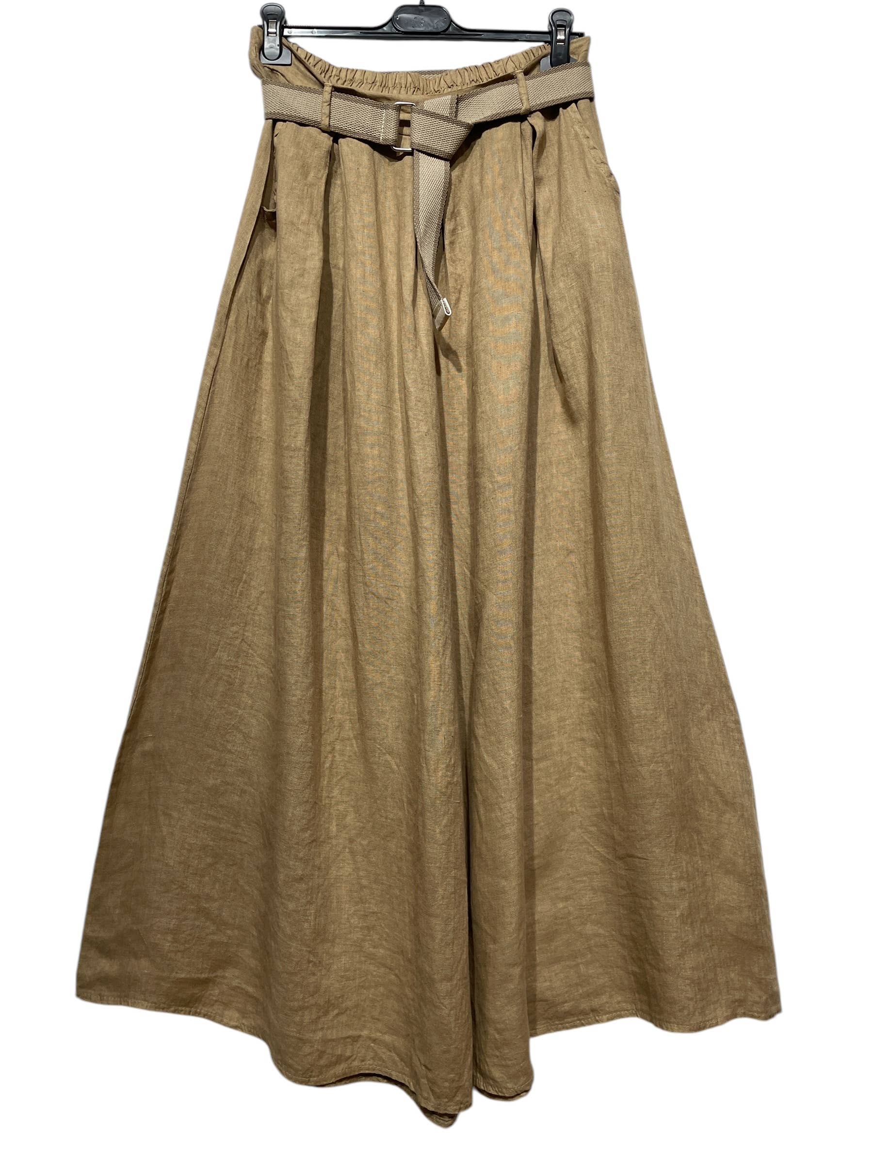 LINEN & COTTON HOUSE - Wholesale Pants - Women's - 22503 100% LINEN TROUSERS WITH BELT AND POCKETS11