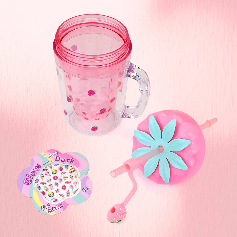 Sensibling Corp. - Wholesale Drinking Glass/Cup - Kids & Baby - HOT FOCUS - Kids Glow in the Dark Unicorn Mason Jar Tumbler
10