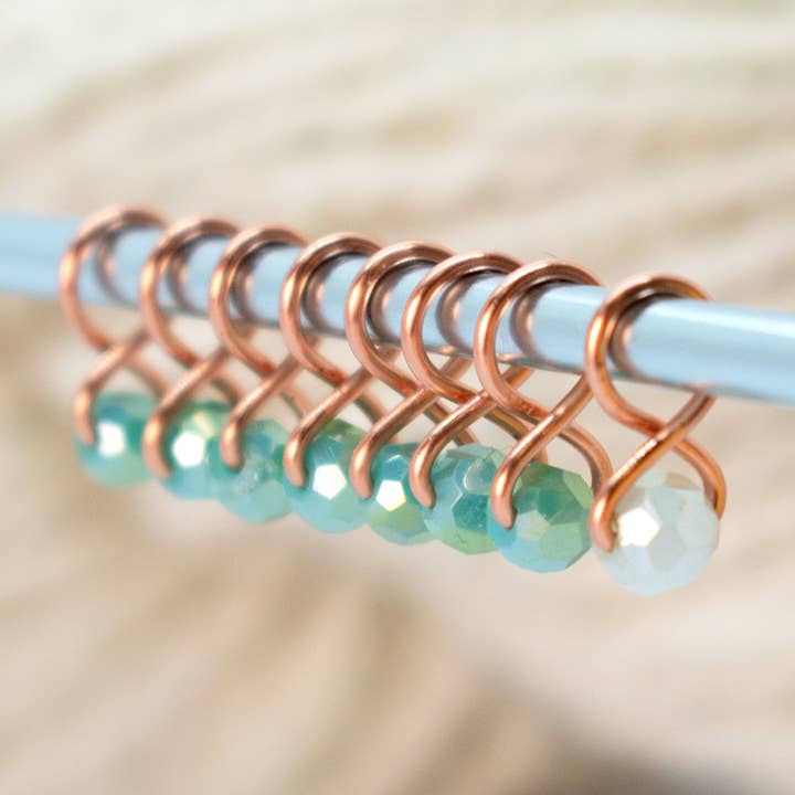 Extra Small Snag-free Stitch Markers : Copper for wholesale by Blue Bird Makery