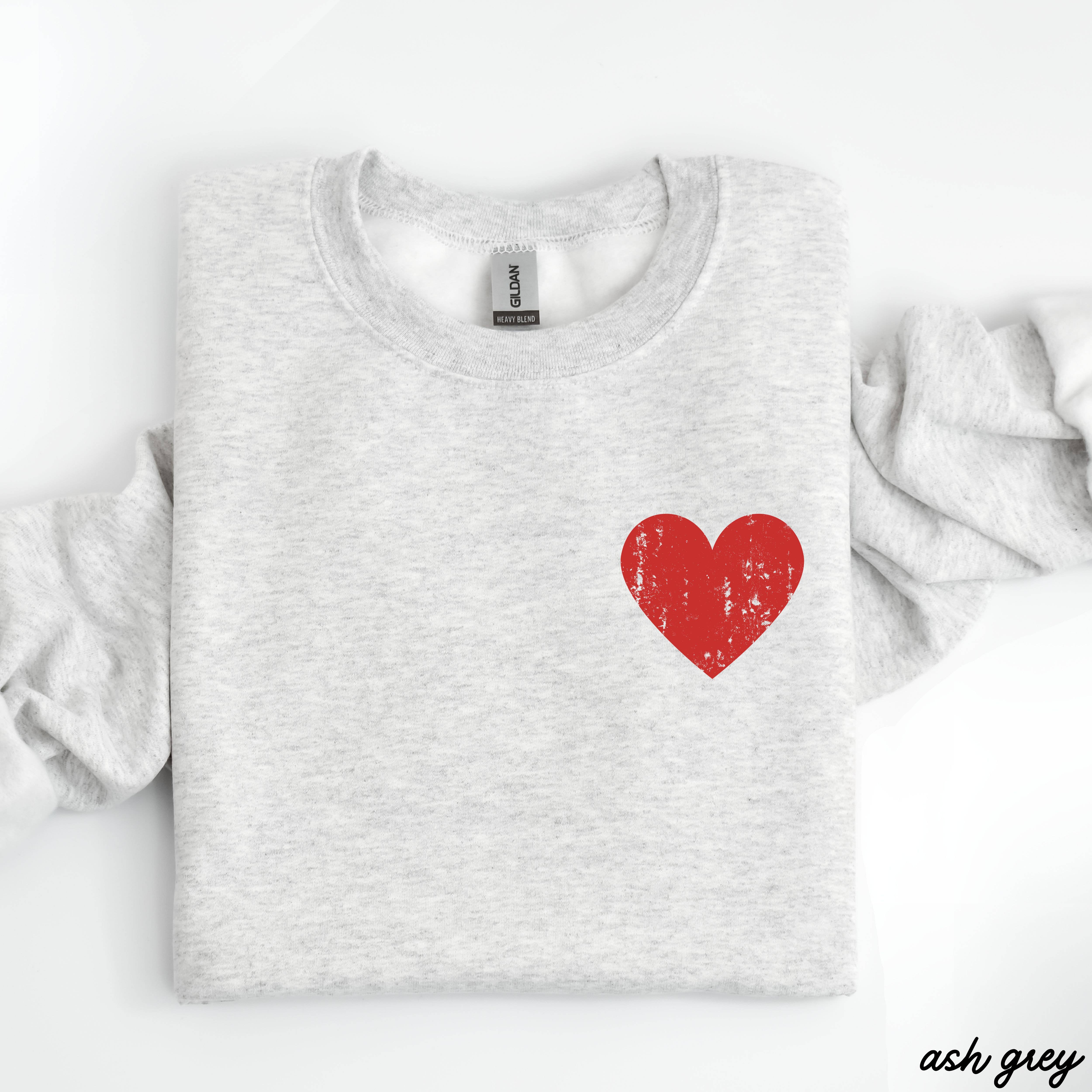Chloe Vs Tank - Wholesale Graphic Sweatshirt - Unisex - Pocket Heart Valentine's Day Sweatshirt *6 Colors (S-3X)1
