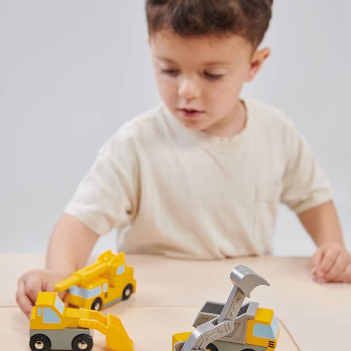 Mentari Toys - Wholesale Toy Car/Truck - Kids - 4-Piece Kids' Construction Vehicle Toy Set4