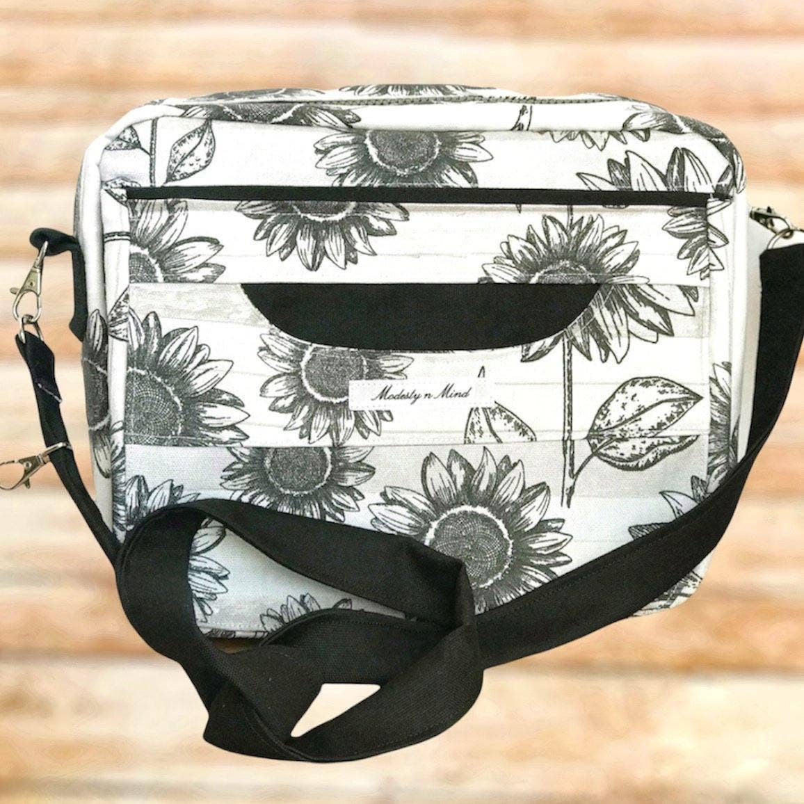 Modesty n Mind - Wholesale Crossbody Bag - Women's - Sunflower Canvas Bible Bag2