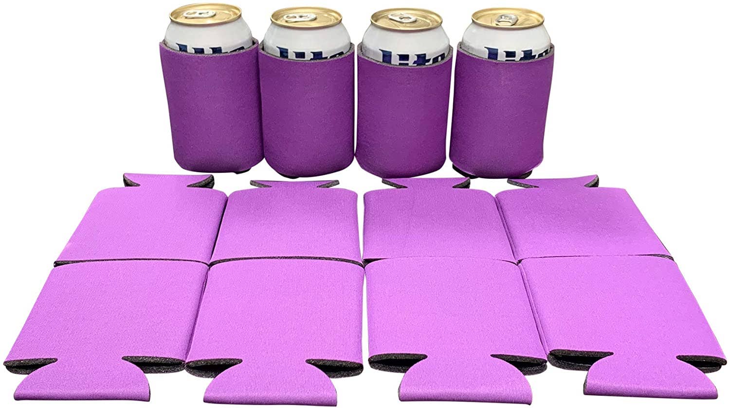 KP Kool Products - Wholesale Drink Huggers & Koozies - Blank Beer Can Cooler Sleeves, Plain Collapsible Soda Cover Coolies19