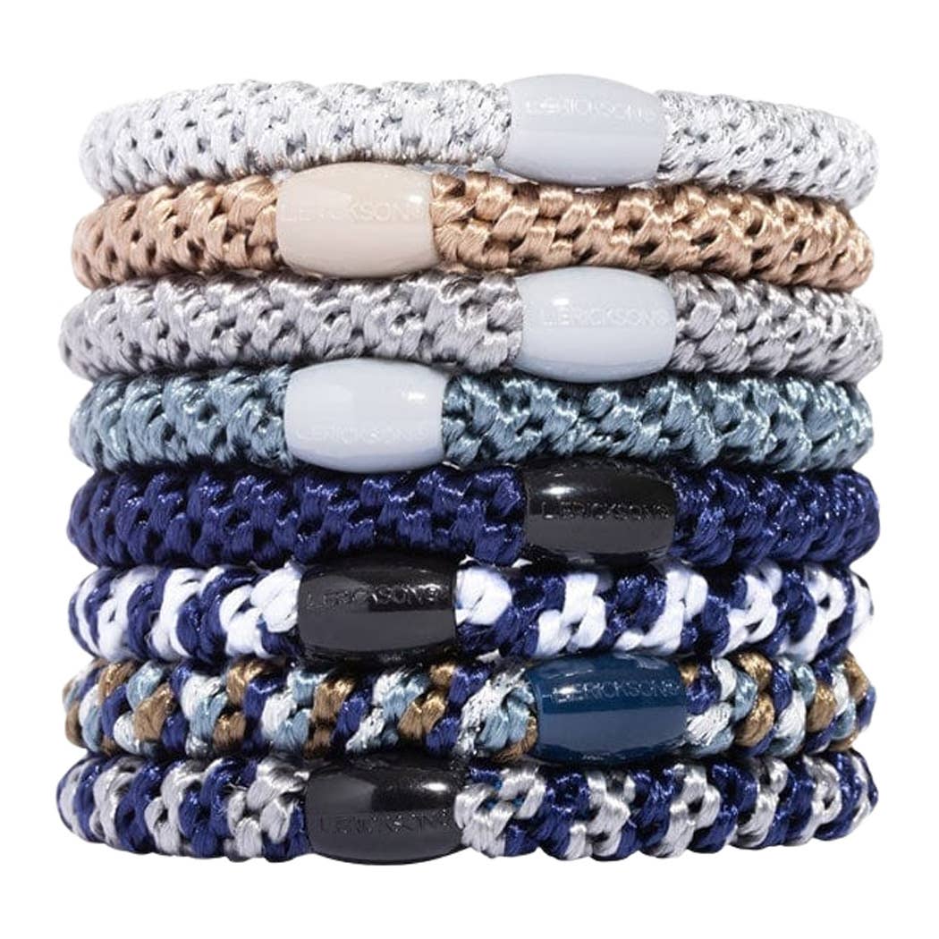 France Luxe/L. Erickson – Engroshandel Hårbånd - Dame – Grab & Go Hestehalebindere - Sæt med otte42