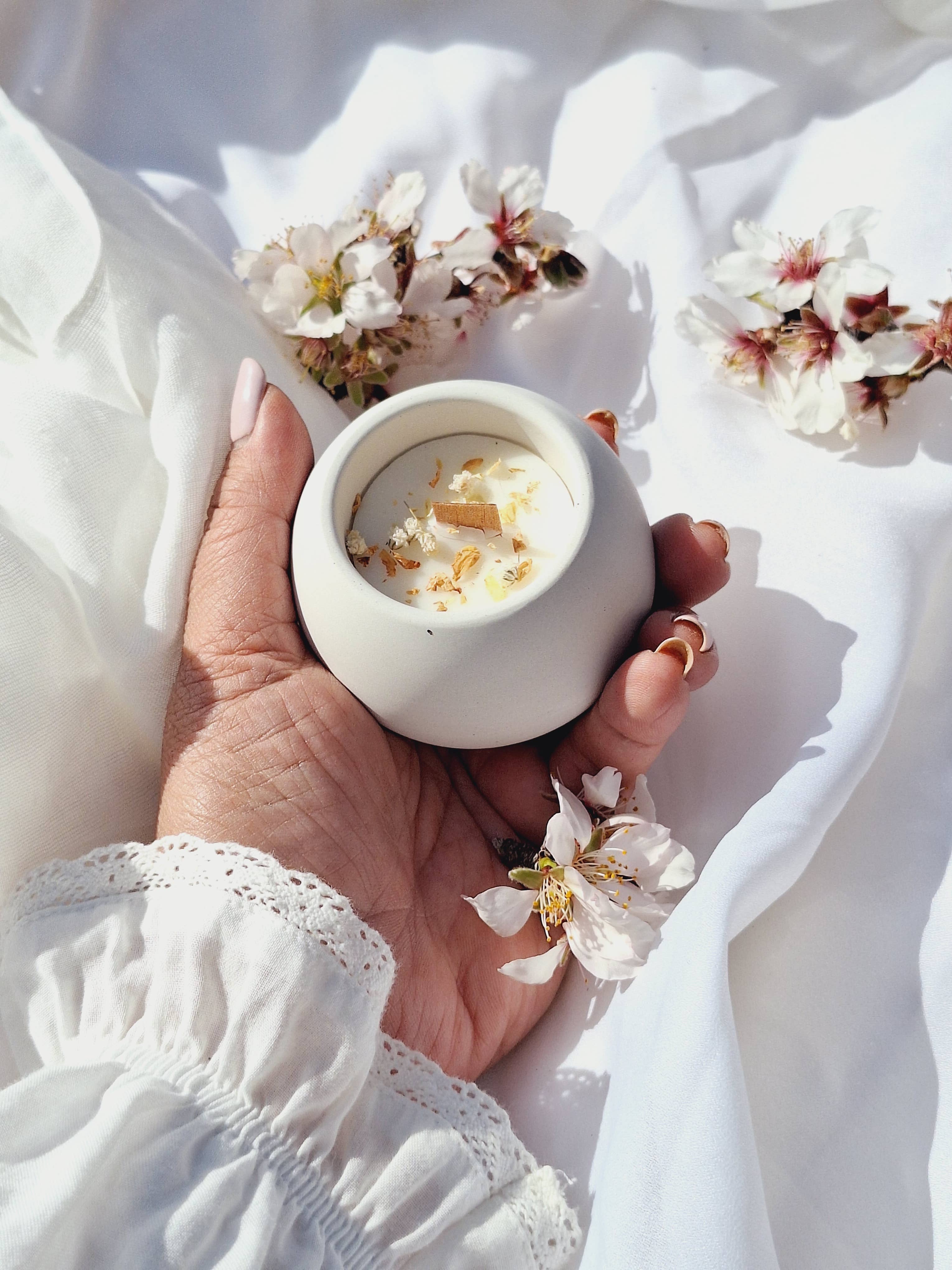 Your Nice Things - Candles - - Wholesale Jar/filled candle - Soybean candle round ylang-ylang and jasmine cement jar5