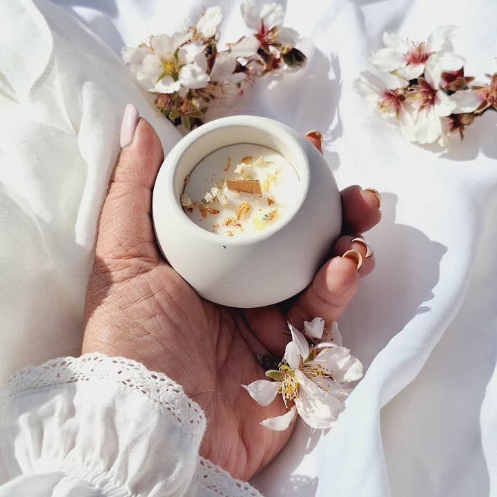 Your Nice Things - Candles - - Wholesale Jar/filled candle - Soybean candle round ylang-ylang and jasmine cement jar5