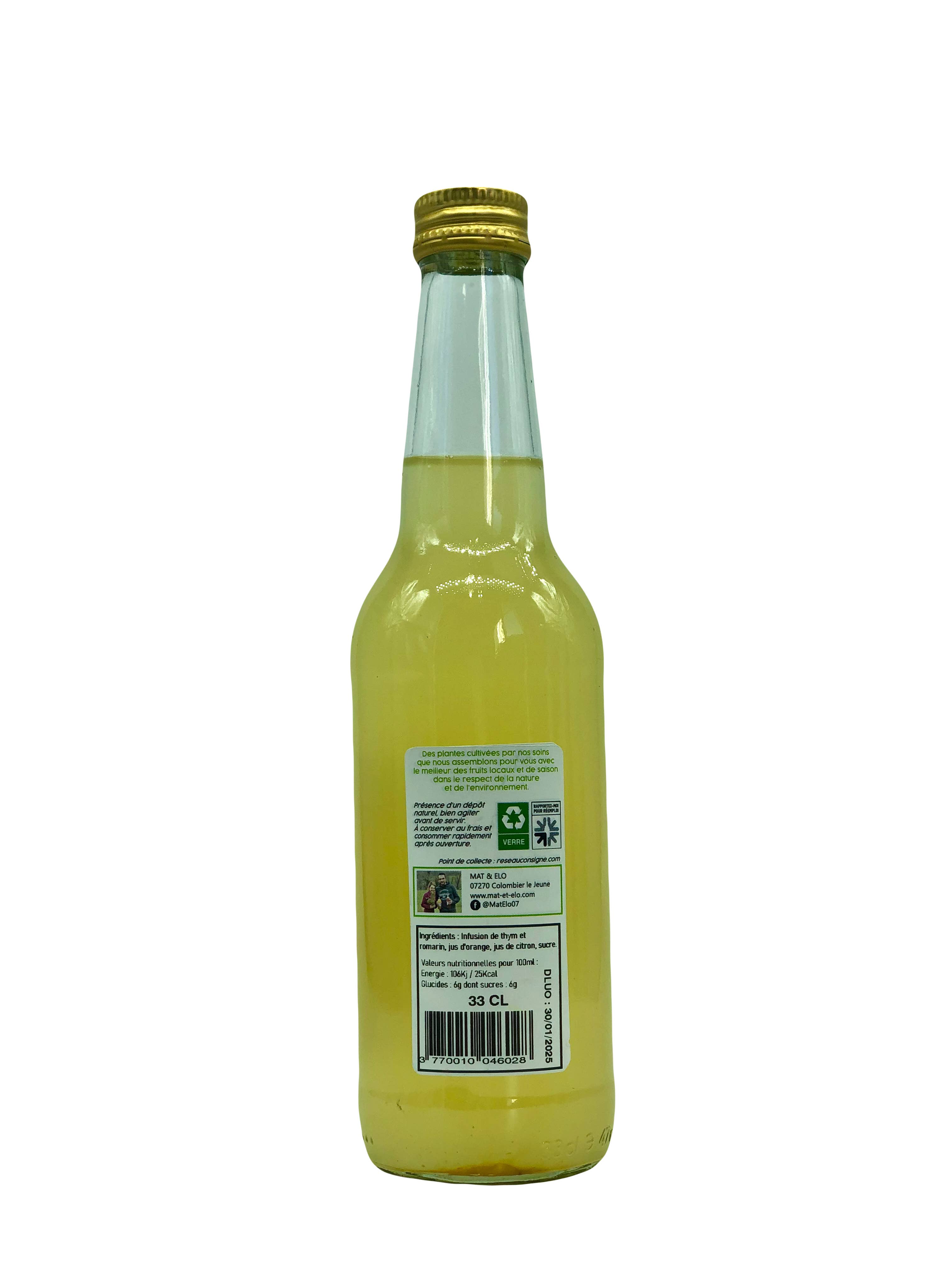 Mat & elo - Wholesale Non-Alcoholic Aperitif/Mocktail - 33 cl - “Boost'agrum” drink2