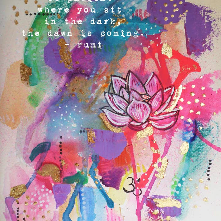 Vær tålmodig, hvor du sidder i mørket - daggry kommer for engroshandel hos katharinalucia ART