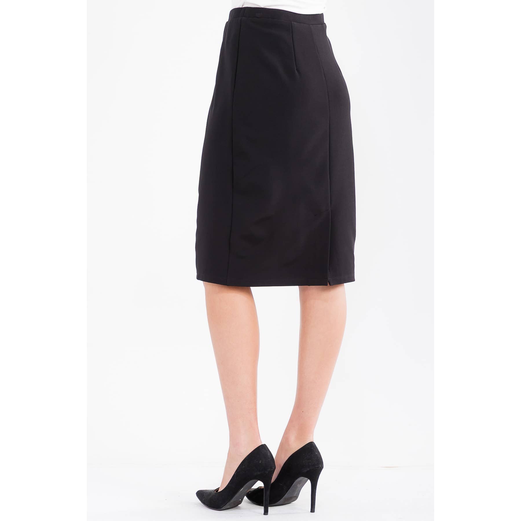 Perseption - Wholesale Skirt - Women's - TEXTURED ELASTIC WAIST MIDI PENCIL SKIRT4