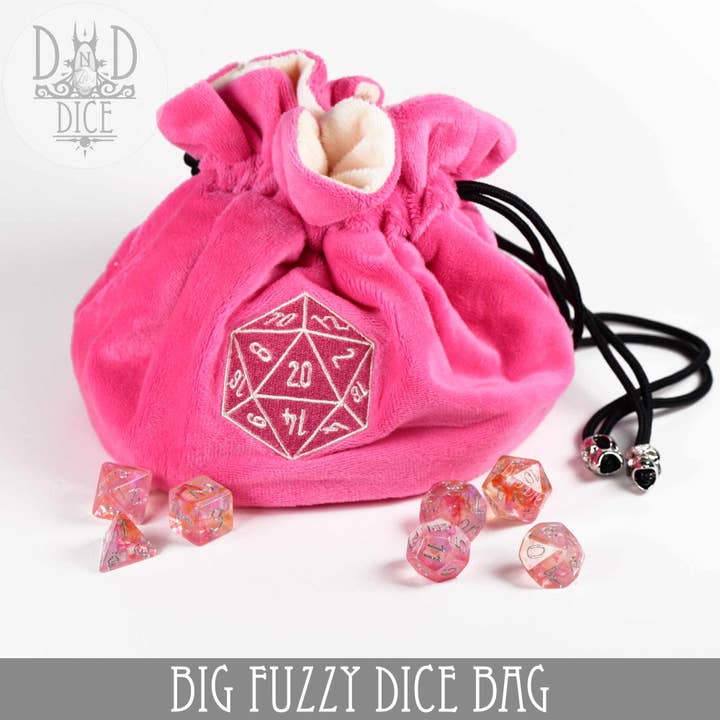 DNDDICE.COM - Wholesale Dice - Big Fuzzy Dice Bag - 6 Colors12