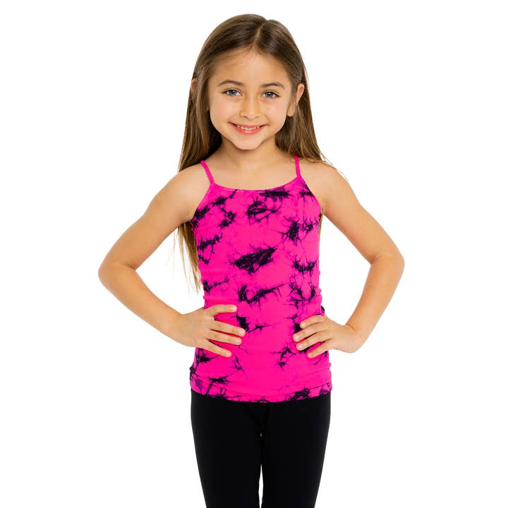 Little Girls (4-6x) Classic Tie Dye Full Camisole for wholesale by Malibu Sugar