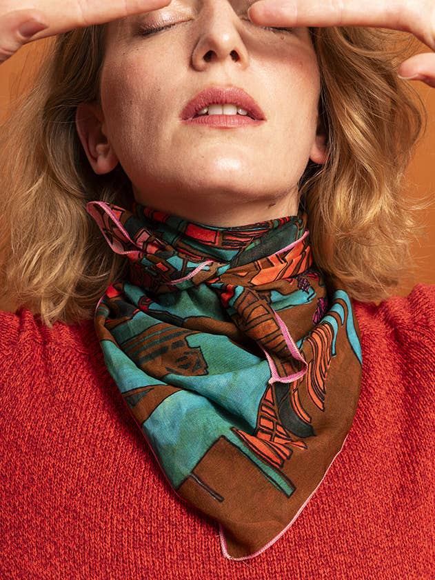 Sciarpa Colorata - Amsterdam per la vendita all'ingrosso da parte di Bleu tango